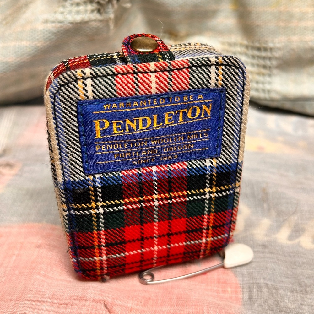 Pendleton Plaid Wool Pouch